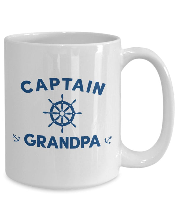 Spreadpassion Captain Grandpa Mug - Funny Tea Hot Cocoa Coffee Cup - Novelty Birthday Christmas Anniversary Gag Gifts Idea White Variant Sold Out Or Unavailable