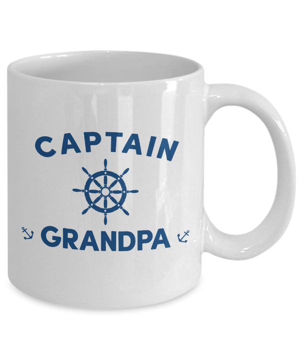 Spreadpassion Captain Grandpa Mug - Funny Tea Hot Cocoa Coffee Cup - Novelty Birthday Christmas Anniversary Gag Gifts Idea White Variant Sold Out Or Unavailable