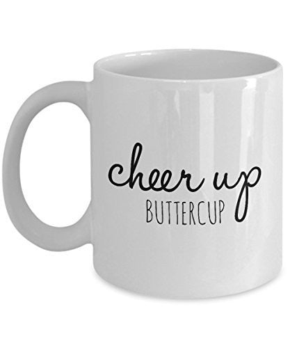 spreadpassion Cheer Up Coffee Mugs - Cheer Up Buttercup - 11 Oz Ceramic Mug - Unique Ceramic Gifts Items