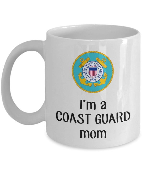 spreadpassion Coast Guard Mom Mug - Funny Tea Hot Cocoa Coffee Cup - Novelty Birthday Christmas Anniversary Gag Gifts Idea White Variant sold out or unavailable