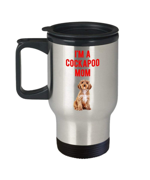 spreadpassion cockapoo Mom Travel Mug rigolo – Thé chaud Cacao Café isotherme Gobelet – Fantaisie anniversaire de Noël Anniversaire de mariage Gag Gifts Idée