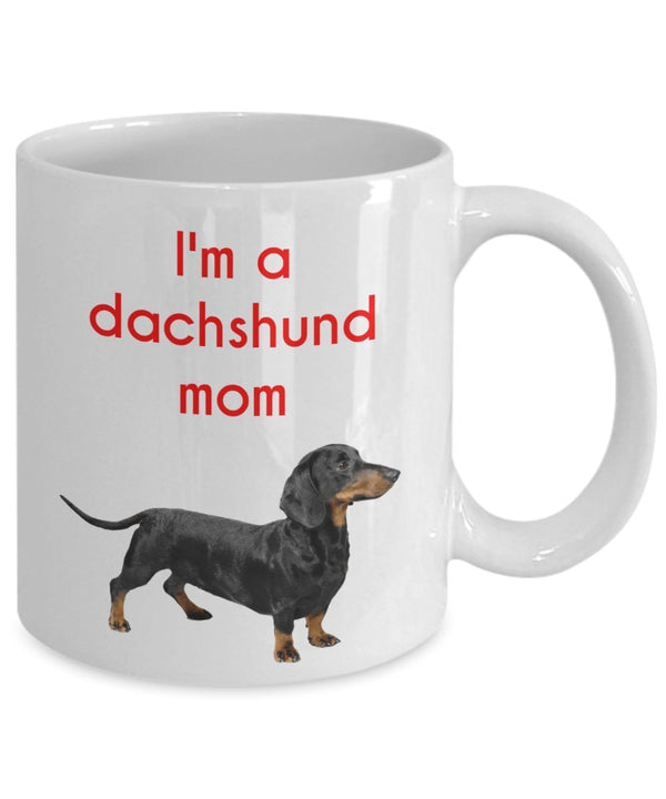 Spreadpassion Dachshund Mom Mug - Funny Tea Hot Cocoa Coffee Cup - Novelty Birthday Christmas Anniversary Gag Gifts Idea White Variant Sold Out Or Unavailable