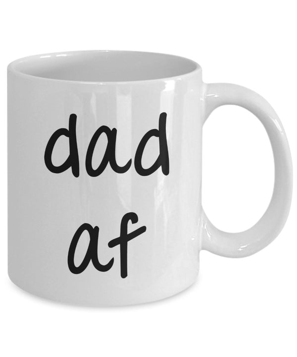 Spreadpassion Dad Af Mug - Funny Tea Hot Cocoa Coffee Cup - Novelty Birthday Gift Idea White Variant Sold Out Or Unavailable