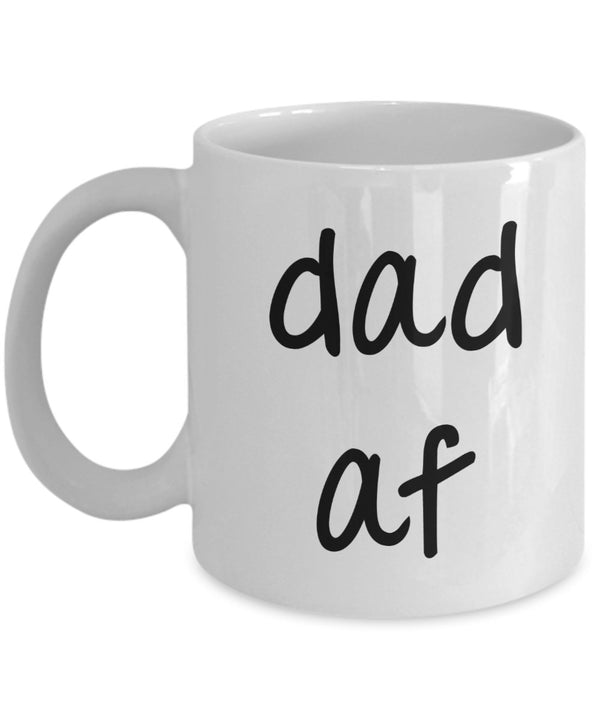 spreadpassion Dad af Mug - Funny Tea Hot Cocoa Coffee Cup - Novelty Birthday Gift Idea White Variant sold out or unavailable