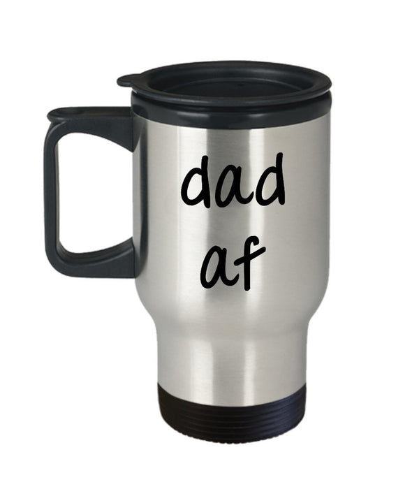 spreadpassion Dad af Travel Mug - Funny Tea Hot Cocoa Coffee Insulated Tumbler - Novelty Birthday Gift Idea