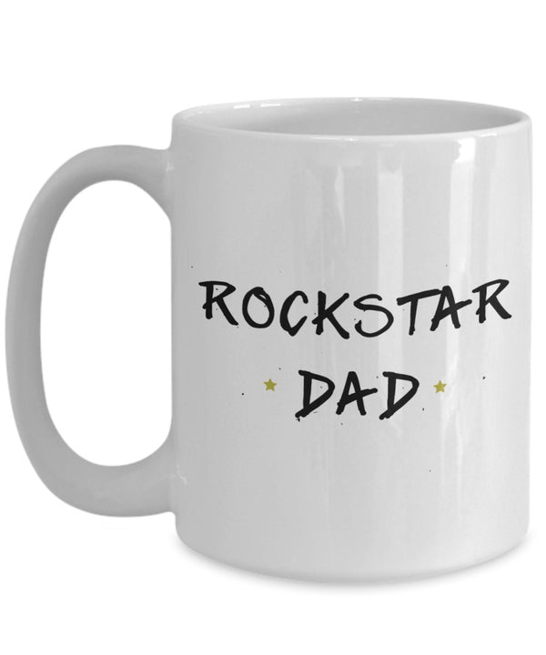 Spreadpassion Dad Rockstar Mug - Funny Tea Hot Cocoa Coffee Cup - Novelty Birthday Christmas Anniversary Gag Gifts Idea White Variant Sold Out Or Unavailable