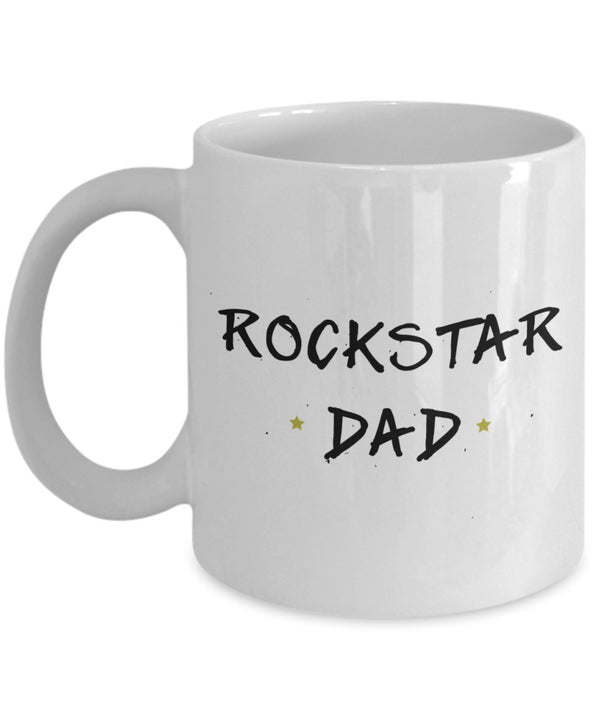 spreadpassion Dad Rockstar Mug - Funny Tea Hot Cocoa Coffee Cup - Novelty Birthday Christmas Anniversary Gag Gifts Idea White Variant sold out or unavailable