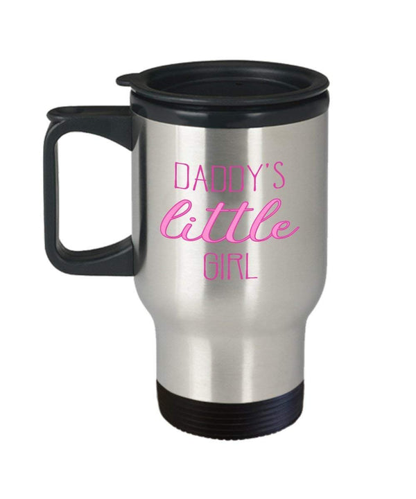 spreadpassion Daddy’s Little Girl Coffee Travel Mug - Funny Insulated Tumbler - Novelty Birthday Christmas Gag Gifts Idea