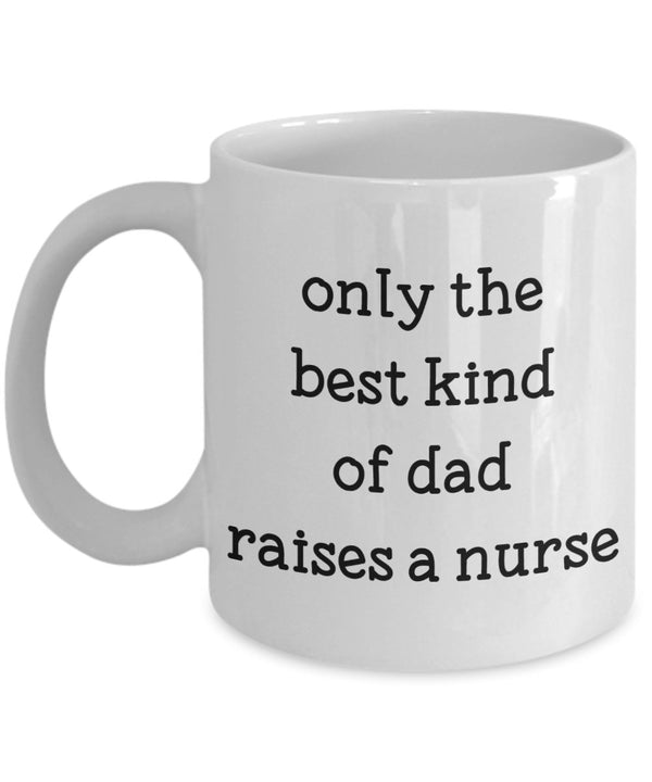 spreadpassion Die beste Art der Dad A Nurse Tasse – Funny Tee Hot Cocoa Kaffeetasse – Neuheit Geburtstag Weihnachten Jahrestag Gag Geschenke Idee Weiß Variant sold out or unavailable