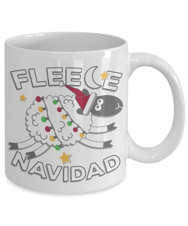 Spreadpassion Fleece Navidad Coffee Mug - Gifts For Navidad - Funny Ceramic Mug- Unique Gift Idea