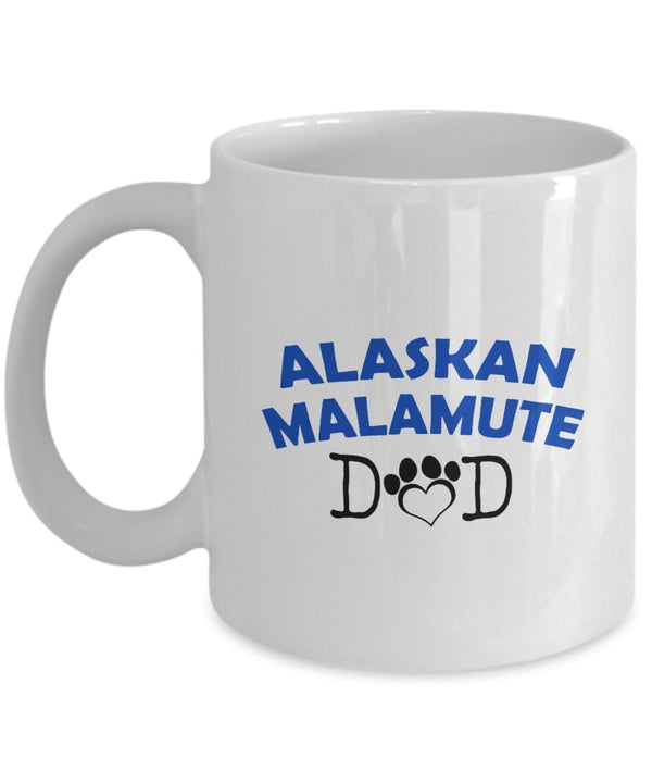 spreadpassion Funny Alaskan Malamute Couple Mug - Alaskan Malamute Dad - Alaskan Malamute Mom - Alaskan Malamute Lover Gifts - Unique Ceramic Gifts Idea (Dad) Dad Variant sold out or unavailable