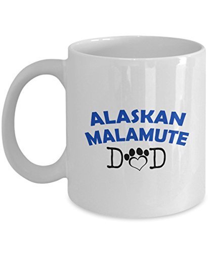 spreadpassion Funny Alaskan Malamute Couple Mug - Alaskan Malamute Dad - Alaskan Malamute Mom - Alaskan Malamute Lover Gifts - Unique Ceramic Gifts Idea (Dad & Mom) Dad Variant sold out or unavailable