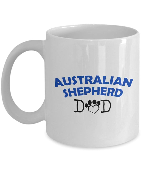 spreadpassion Funny Australian Shepherd Couple Mug - Australian Shepherd Dad - Australian Shepherd Mom - Australian Shepherd Lover Gifts - Unique Ceramic Gifts Idea (Dad) Dad Variant sold out or unavailable
