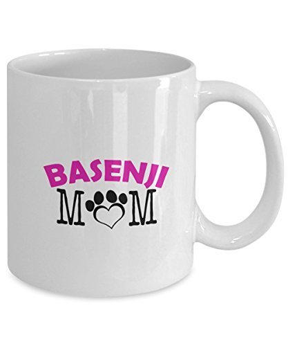 Spreadpassion Funny Basenji Couple Mug - Basenji Dad - Basenji Mom - Basenji Lover Gifts - Unique Ceramic Gifts Idea (Mom)