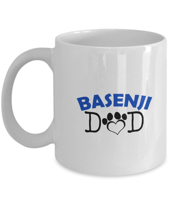 spreadpassion Funny Basenji Couple Mug - Basenji Dad - Basenji Mom - Basenji Lover Gifts - Unique Ceramic Gifts Idea (Dad) Dad Variant sold out or unavailable