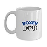 spreadpassion Funny Boxer Couple Mug – Boxer Dad – Boxer Mom – Boxer Lover Gifts - Unique Ceramic Gifts Idea (Dad)