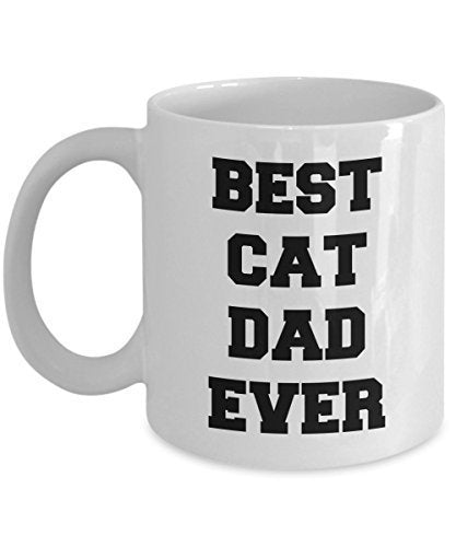 spreadpassion Funny Cat Dad Mug - Best Cat Dad Ever - Gifts for Best Cat Dad - Cat Lover Gifts - Unique Gifts Idea