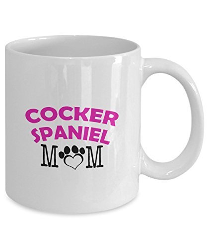 Spreadpassion Funny Cocker Spaniel Couple Mug – Cocker Spaniel Dad – Cocker Spaniel Mom – Cocker Spaniel Lover Gifts - Unique Ceramic Gifts Idea (Mom)