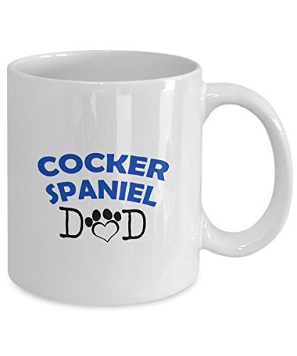 Spreadpassion Funny Cocker Spaniel Couple Mug – Cocker Spaniel Dad – Cocker Spaniel Mom – Cocker Spaniel Lover Gifts - Unique Ceramic Gifts Idea (Dad)