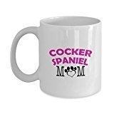 spreadpassion Funny Cocker Spaniel Couple Mug – Cocker Spaniel Dad – Cocker Spaniel Mom – Cocker Spaniel Lover Gifts - Unique Ceramic Gifts Idea (Mom)