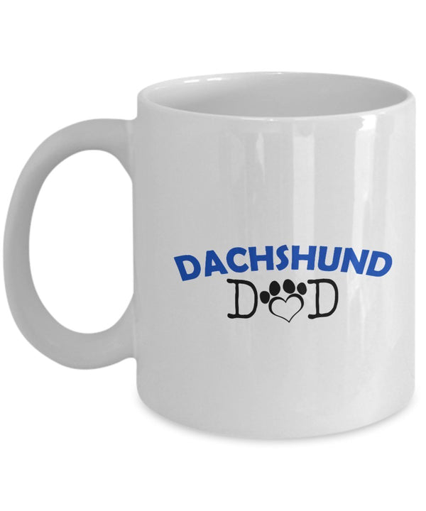 spreadpassion Funny Dachshund Couple Mug – Dachshund Dad – Dachshund Mom – Dachshund Lover Gifts - Unique Ceramic Gifts Idea (Dad & Mom) Dad Variant sold out or unavailable