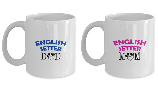 Spreadpassion Funny English Setter Couple Mug – English Setter Dad – English Setter Mom – English Setter Lover Gifts - Unique Ceramic Gifts Idea (Dad & Mom) Dad Variant Sold Out Or Unavailable