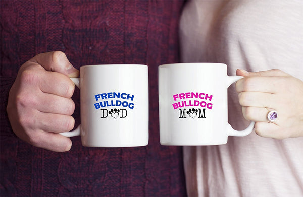 Spreadpassion Funny French Bulldog Couple Mug – French Bulldog Dad – French Bulldog Mom – French Bulldog Lover Gifts - Unique Ceramic Gifts Idea (Dad & Mom) Dad Variant Sold Out Or Unavailable