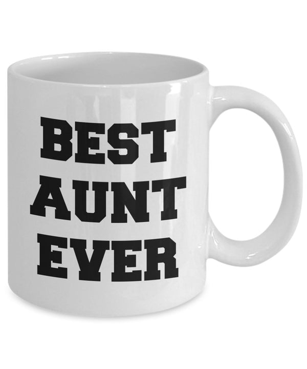 Spreadpassion Funny Gifts For Aunt - Best Aunt Ever - Aunt Coffee Mug - 11 Oz Ceramic Unique Gifts Idea