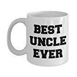 spreadpassion Funny Gifts For Uncle - Best Uncle Ever - Uncle Coffee Mug - Unique Gifts Idea - 11 oz Ceramic Mug