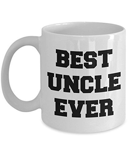 spreadpassion Funny Gifts For Uncle - Best Uncle Ever - Uncle Coffee Mug - Unique Gifts Idea - 11 oz Ceramic Mug