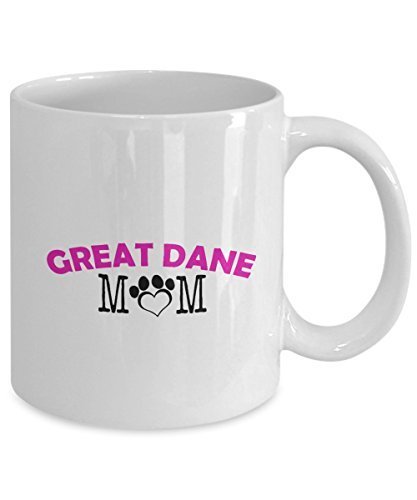 Spreadpassion Funny Great Dane Couple Mug – Great Dane Dad – Great Dane Mom – Great Dane Lover Gifts - Unique Ceramic Gifts Idea (Mom)