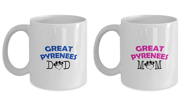 Spreadpassion Funny Great Pyrenees Couple Mug – Great Pyrenees Dad – Great Pyrenees Mom – Great Pyrenees Lover Gifts - Unique Ceramic Gifts Idea (Dad & Mom) Dad Variant Sold Out Or Unavailable