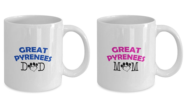 Spreadpassion Funny Great Pyrenees Couple Mug – Great Pyrenees Dad – Great Pyrenees Mom – Great Pyrenees Lover Gifts - Unique Ceramic Gifts Idea (Dad & Mom) Dad Variant Sold Out Or Unavailable