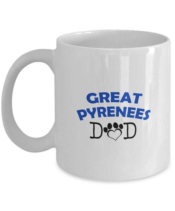 spreadpassion Funny Great Pyrenees Couple Mug – Great Pyrenees Dad – Great Pyrenees Mom – Great Pyrenees Lover Gifts - Unique Ceramic Gifts Idea (Dad & Mom) Dad Variant sold out or unavailable