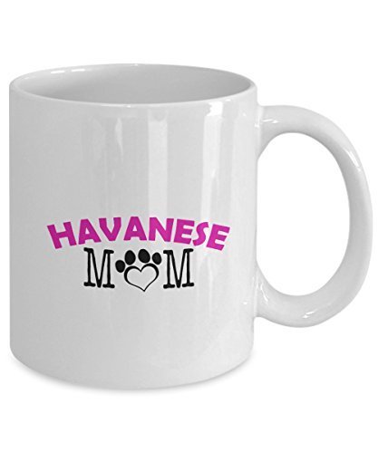 Spreadpassion Funny Havanese Couple Mug – Havanese Dad – Havanese Mom – Havanese Lover Gifts - Unique Ceramic Gifts Idea (Mom)