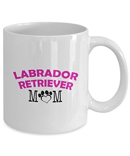 Spreadpassion Funny Labrador Retriever Couple Mug – Labrador Retriever Dad – Labrador Retriever Mom – Labrador Retriever Lover Gifts - Unique Ceramic Gifts Idea (Mom)