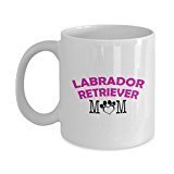 spreadpassion Funny Labrador Retriever Couple Mug – Labrador Retriever Dad – Labrador Retriever Mom – Labrador Retriever Lover Gifts - Unique Ceramic Gifts Idea (Mom)