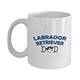 spreadpassion Funny Labrador Retriever Couple Mug – Labrador Retriever Dad – Labrador Retriever Mom – Labrador Retriever Lover Gifts - Unique Ceramic Gifts Idea (Dad)