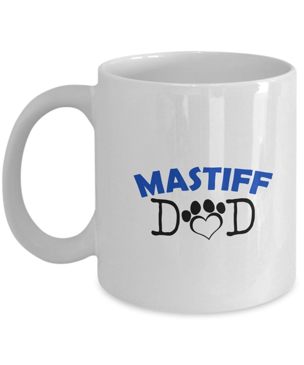 spreadpassion Funny Mastiff Couple Mug – Mastiff Dad – MastiffMom – Mastiff Lover Gifts - Unique Ceramic Gifts Idea (Mom) Dad Variant sold out or unavailable