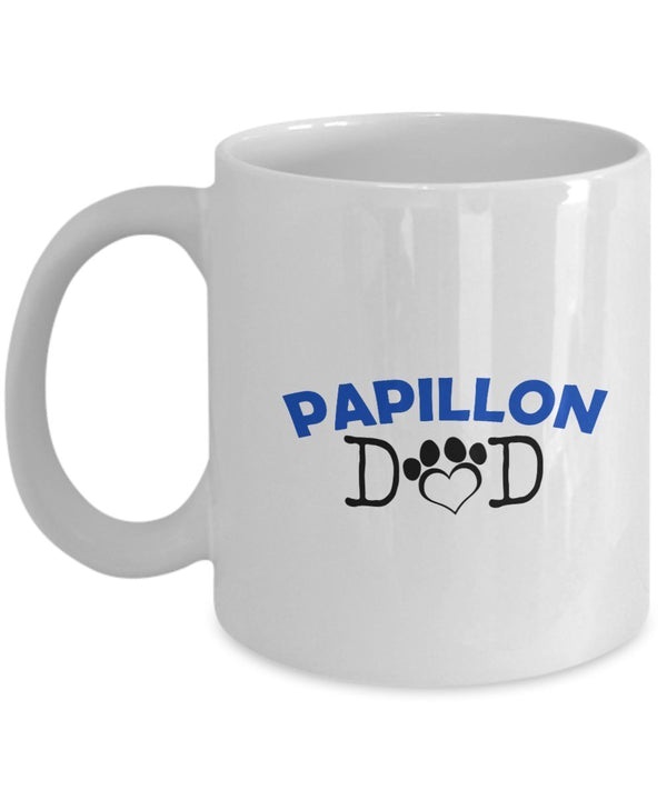 spreadpassion Funny Papillon Couple Mug – Papillon Dad – Papillon Mom – Papillon Lover Gifts - Unique Ceramic Gifts Idea (Dad) Dad Variant sold out or unavailable