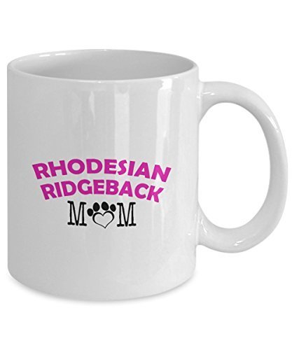 Spreadpassion Funny Rhodesian Ridgeback Couple Mug - Rhodesian Ridgeback Dad - Rhodesian Ridgeback Mom - Rhodesian Ridgeback Lover Gifts - Unique Ceramic Gifts Idea (Mom)