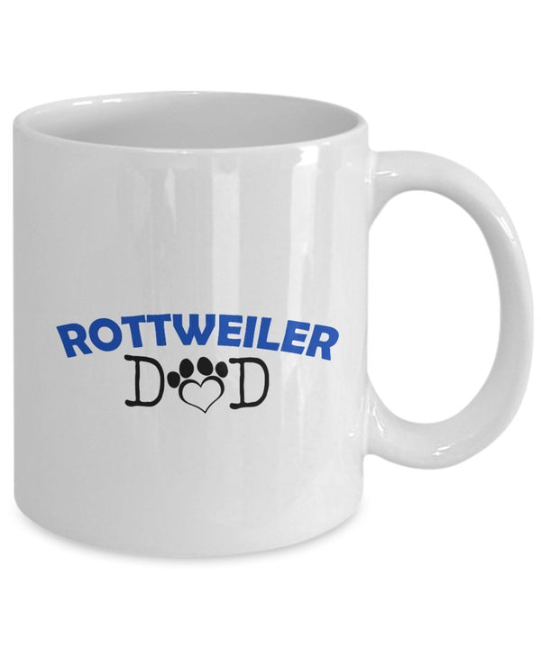 Spreadpassion Funny Rottweiler Couple Mug - Rottweiler Dad - Rottweiler Mom - Rottweiler Lover Gifts - Unique Ceramic Gifts Idea (Dad) Dad Variant Sold Out Or Unavailable
