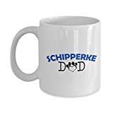 spreadpassion Funny Schipperke Couple Mug – Schipperke Dad – Schipperke Mom – Schipperke Lover Gifts - Unique Ceramic Gifts Idea (Dad)
