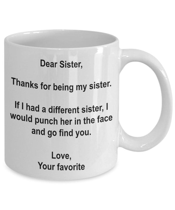 Spreadpassion Funny Sister Gifts – I' D Punch Another Sister In The Face Coffee Mug Cup – GAG Gift From Your Favorite Child 11oz Infradito Colorati Estivi Con Finte Perline Infradito Colorati Estivi Con Finte Perline Var