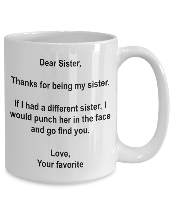 Spreadpassion Funny Sister Gifts – I' D Punch Another Sister In The Face Coffee Mug Cup – GAG Gift From Your Favorite Child 11oz Infradito Colorati Estivi Con Finte Perline Infradito Colorati Estivi Con Finte Perline Var