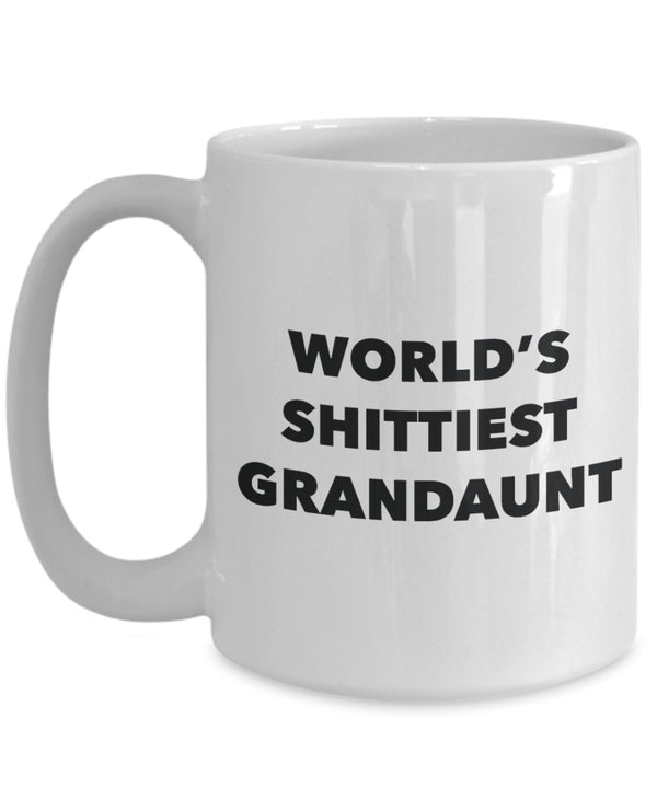 Spreadpassion Grandaunt Mug - Coffee Cup - World's Shittiest Grandaunt - Grandaunt Gifts - Funny Novelty Birthday Present Idea White Variant Sold Out Or Unavailable
