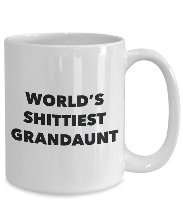Spreadpassion Grandaunt Mug - Coffee Cup - World's Shittiest Grandaunt - Grandaunt Gifts - Funny Novelty Birthday Present Idea White Variant Sold Out Or Unavailable