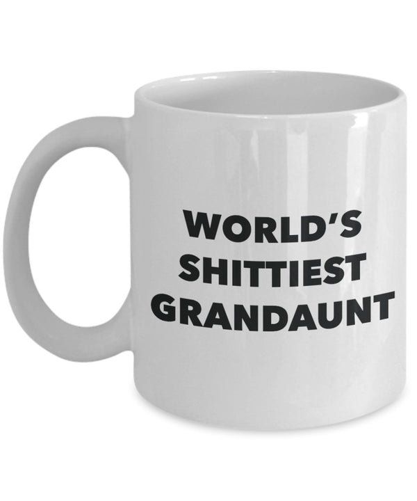 spreadpassion Grandaunt Mug - Coffee Cup - World's Shittiest Grandaunt - Grandaunt Gifts - Funny Novelty Birthday Present Idea White Variant sold out or unavailable