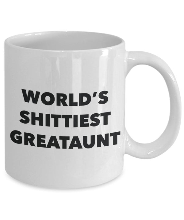Spreadpassion Great-aunt Mug - Coffee Cup - World's Shittiest Great-aunt - Great-aunt Gifts - Funny Novelty Birthday Present Idea White Variant Sold Out Or Unavailable