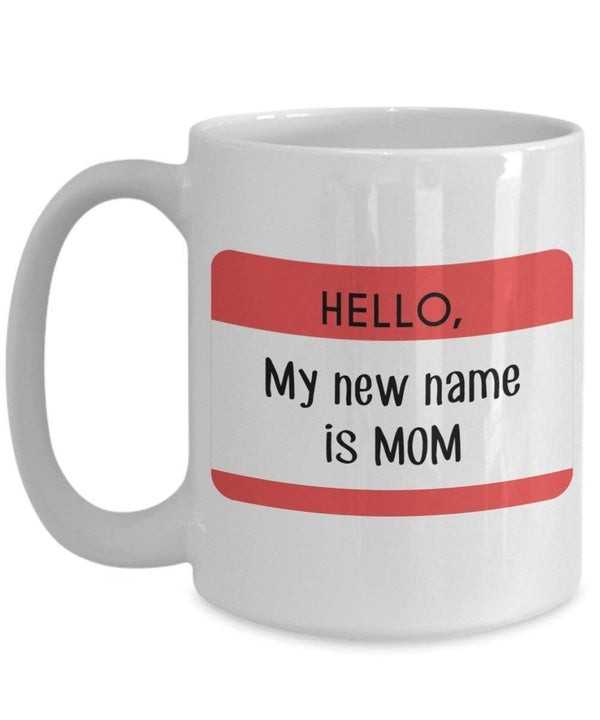 Spreadpassion Hello My New Name Is Mom Tasse – Funny Tee Hot Cocoa Kaffeetasse – Neuheit Geburtstag Weihnachten Jahrestag Gag Geschenke Idee Weiß Variant Sold Out Or Unavailable